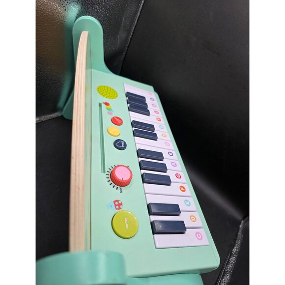 GiggleScape Colorful Wooden Toy Keyboard With Lights & Sounds - Picture 6 of 6